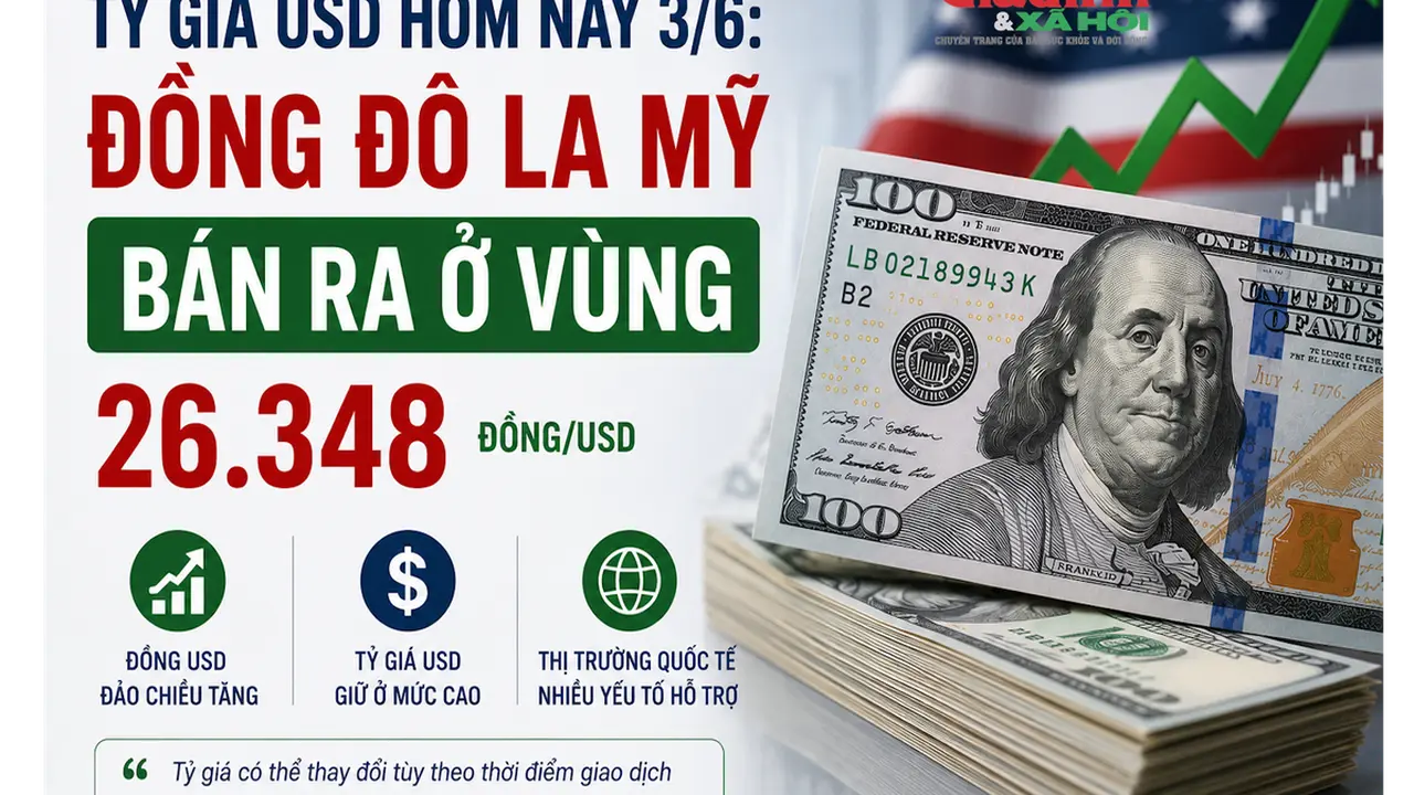 سعر صرف الدولار الأمريكي يصل إلى 26,348 دونغ فيتنامي اليوم